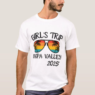 Meidenreis Napa Valley 2025 Zomer Vakantie Matchi T-shirt