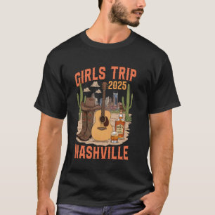 Meidenreis Nashville 2025 Vrouwen Bachelorette-fee T-shirt