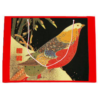 Meiji bird print groot cadeauzakje