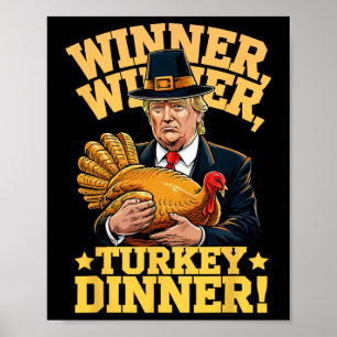 Meilan Uni-volwassenen Humor Grappig Trump Winnaar Poster