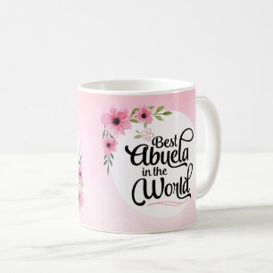 Meilleur Abuela dans la tasse de fleur du monde