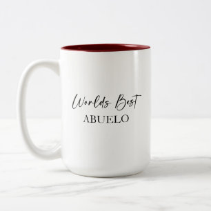 Meilleur Abuelo du monde et Mug personnalisée la p