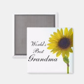 Meilleur aimant de tournesol grand-mère au monde (Recto/Verso)