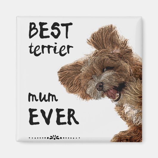 Meilleur aimant pour maman terrier (Devant)