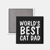 MEILLEUR Aimants CAT DAD Fridge AU MONDE (Recto/Verso)