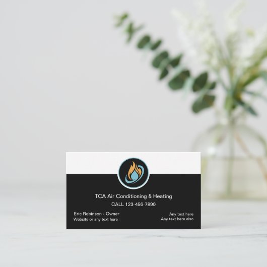 Meilleur Air Conditionné Carte de visite moderne (Debout devant)