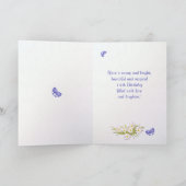 Meilleur Ami 14e Anniversaire Papillon Carte de Ja (Intérieur)