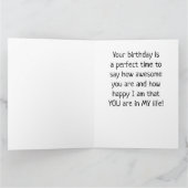 **MEILLEUR AMI** CARTE DE SOUHAITS D'ANNIVERSAIRE (Intérieur)