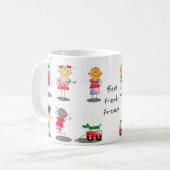 Meilleur Ami Garçons Et Filles Café Mug (Devant gauche)