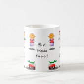 Meilleur Ami Garçons Et Filles Café Mug (Centre)