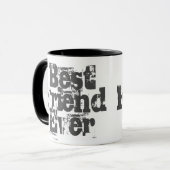 Meilleur Ami Jamais - Mug de café à deux tons (Devant gauche)