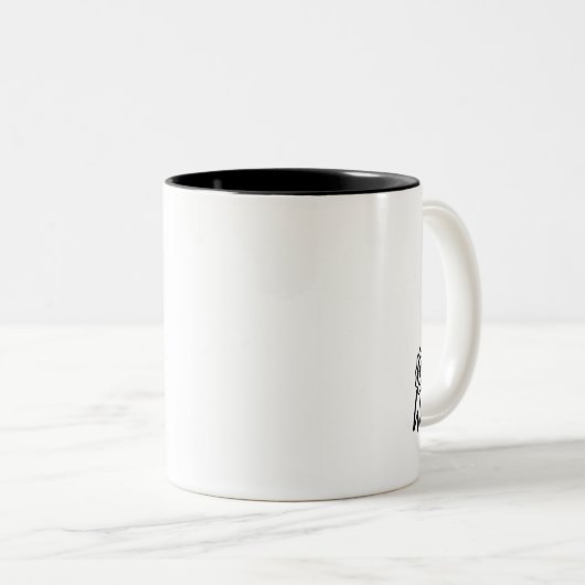 Meilleur Ami Jamais Poigné Café Deux Tons Mug (Devant droit)