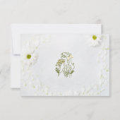 Meilleur Ami Mariage Flower Invitation Card (Dos)