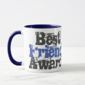 Meilleur Ami Prix sur un Mug Bleu et Gris (Gauche)