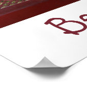 Meilleur Amis Pour L'Imprimer Poster (Coin)