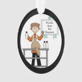 Meilleur Animal Groomer Kitty Chat Acrylique Ornem (devant)