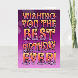 Meilleur Anniversaire - Carte Anniversaire Coloré