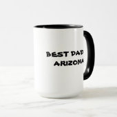 Meilleur Arizona Papa Et Père Katus Custom Mug (Devant droit)