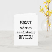 Meilleur Assistant Admin jamais, Carte d'appréciat (Fleur jaune)