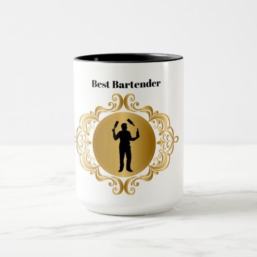 Meilleur barman de Mug pour barmans masculins (Centre)