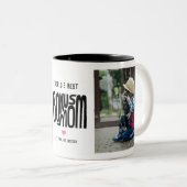 Meilleur Bonus Maman Deux Photo Mug (Devant droit)
