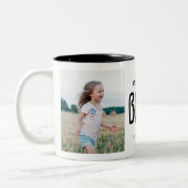 Meilleur Bonus Maman Deux Photo Mug (Gauche)