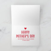 Meilleur Bonus Maman du monde ! Carte de la fête d (Intérieur)