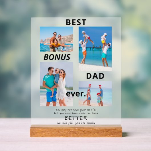 Meilleur Bonus Papa Ever Stepdad 4 Fête des pères  (Neutre)