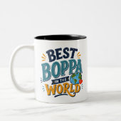 Meilleur Boppa du Monde Mug Photo (Gauche)