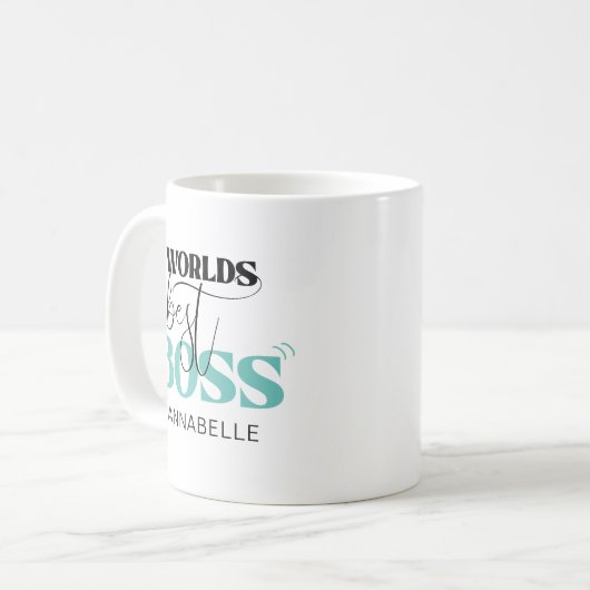 Meilleur Boss Café Mug (Devant gauche)