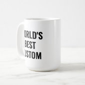 Meilleur Boss Custom Mug Modèle cadeaux de bureau  (Devant gauche)