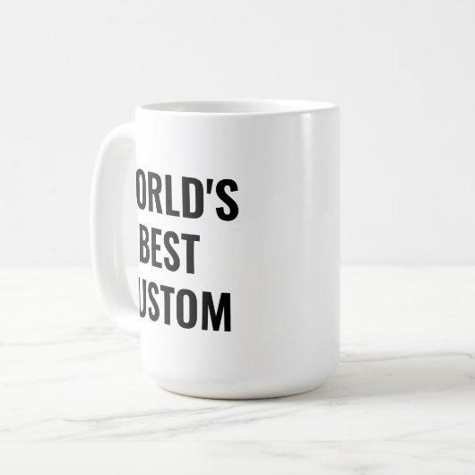 Meilleur Boss Custom Mug Modèle cadeaux de bureau (Devant gauche)