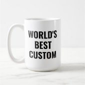 Meilleur Boss Custom Mug Modèle cadeaux de bureau  (Gauche)
