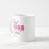 Meilleur Boss Jamais Café Mug (Devant gauche)