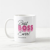 Meilleur Boss Jamais Café Mug (Gauche)