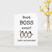 Meilleur Boss Jamais, Carte d'Appréciation, Mignon (Fleur jaune)