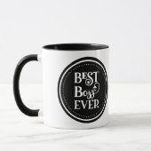 Meilleur Boss Jamais Mug De Café À Deux Tons (Gauche)