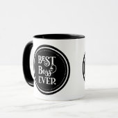 Meilleur Boss Jamais Mug De Café À Deux Tons (Devant gauche)
