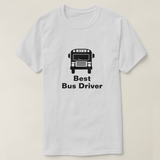 Meilleur Bus Bus Silhouette T-Shirt (Design devant)