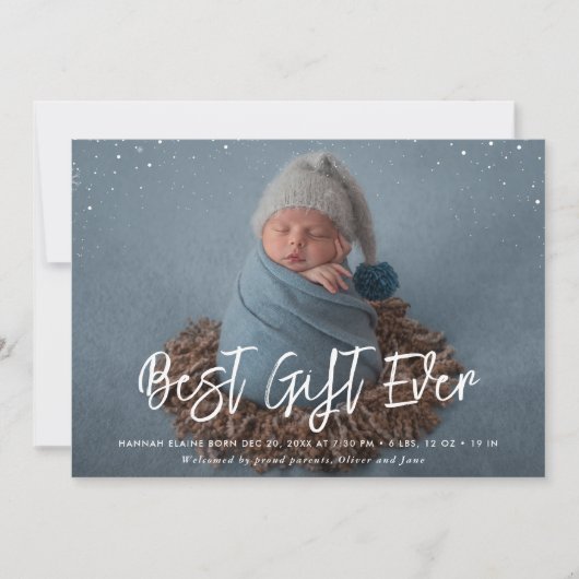 meilleur cadeau brosse script vacances faire-part  (Devant)