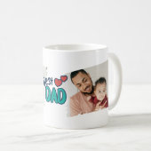 Meilleur cadeau de Fête des pères papa Mug avec ph (Devant droit)