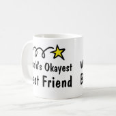 Meilleur cadeau de Mug Café Friend dans le monde O (Devant gauche)