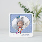 Meilleur cadeau de Noël Faire-part de naissance ph (Debout devant)