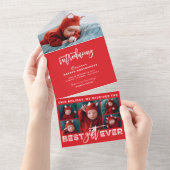 Meilleur cadeau Ever 6 photo Faire-part de naissan (Déchirure)