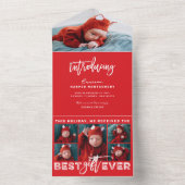 Meilleur cadeau Ever 6 photo Faire-part de naissan (À l'intérieur)