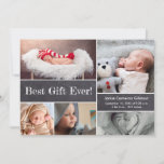 Meilleur cadeau Ever Chalkboard Photo Faire-part d<br><div class="desc">Partagez la nouvelle joyeuse de votre arrivée de nouveau-né avec cette carte de faire-part de naissance charmant et personnalisable. Conçu sur le thème du tableau noir, il vous permet de personnaliser la carte avec d'adorables photos de votre bébé. Capturez les moments précieux des premiers jours de votre petit et présentez-les...</div>