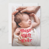 Meilleur cadeau Ever Holiday 2 Faire-part de naiss (Devant)
