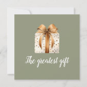 Meilleur cadeau Faire-part de naissance bébé hiver (Devant)