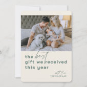 Meilleur cadeau photo Green Holiday Faire-part de  (Devant)