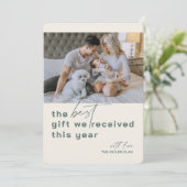 Meilleur cadeau photo Green Holiday Faire-part de  (Debout devant)